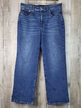 J.Crew Slim Wide Leg Blue Jeans. Size 30 Petite.